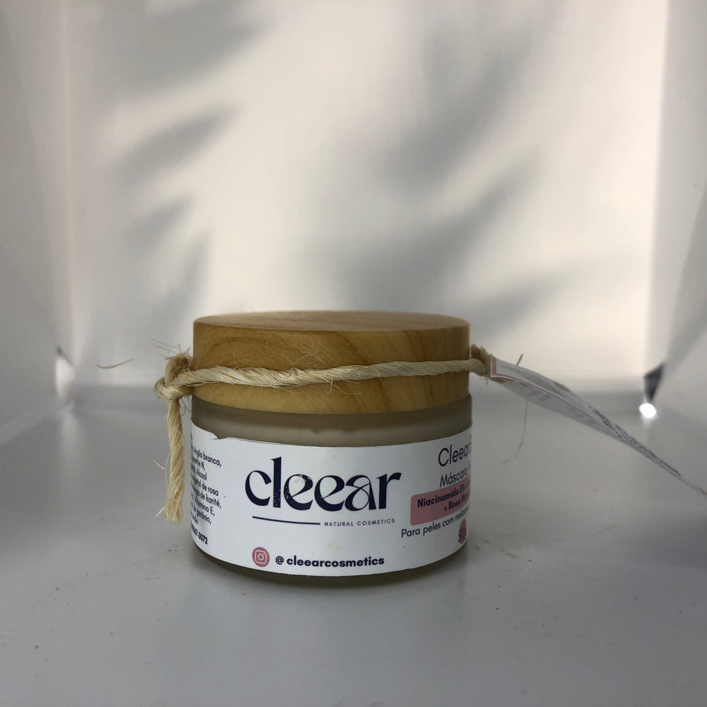 Máscara Transformadora Niacinamida 5% + Argila Branca em Rosa Mosqueta CleearSpot