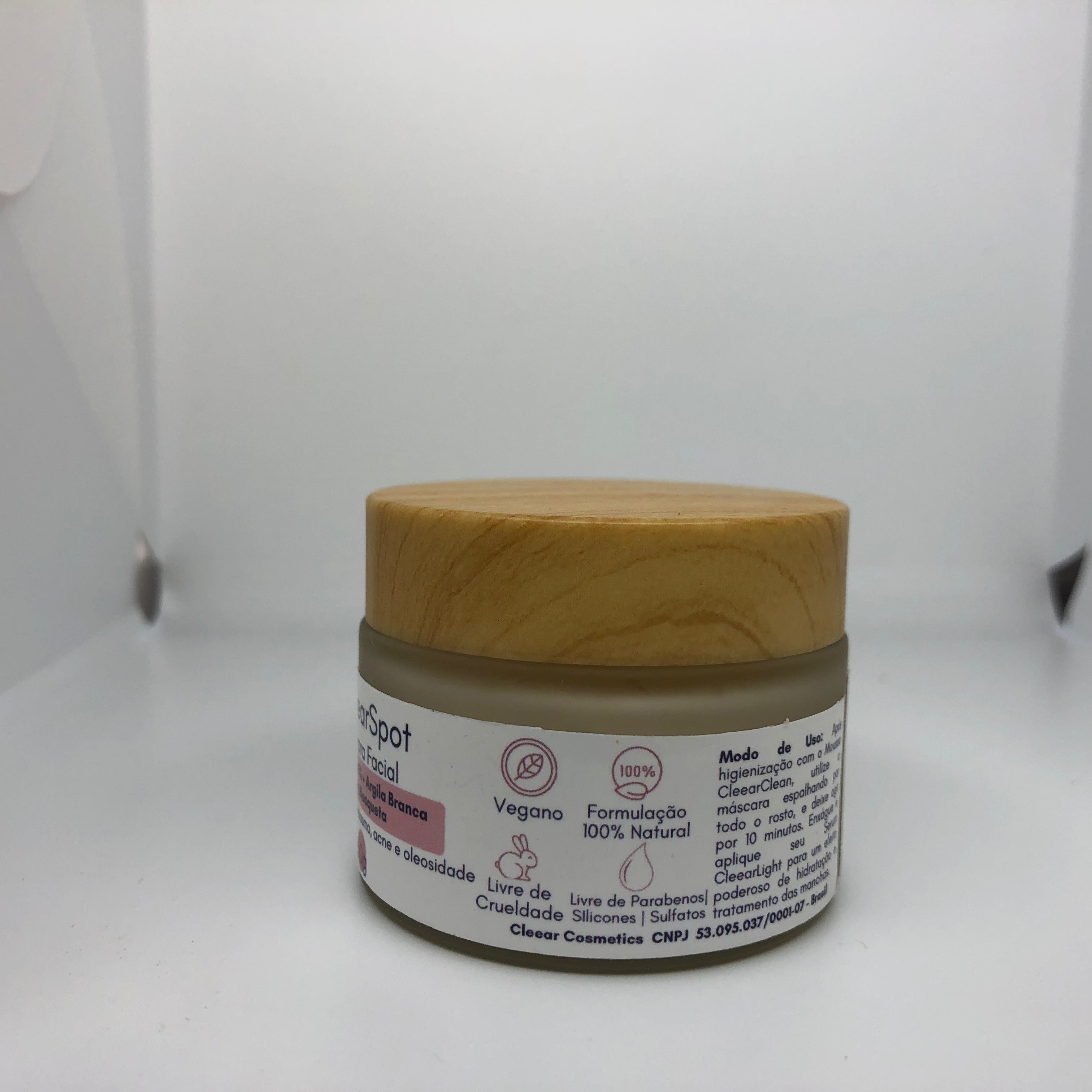 Máscara Transformadora Niacinamida 5% + Argila Branca em Rosa Mosqueta CleearSpot