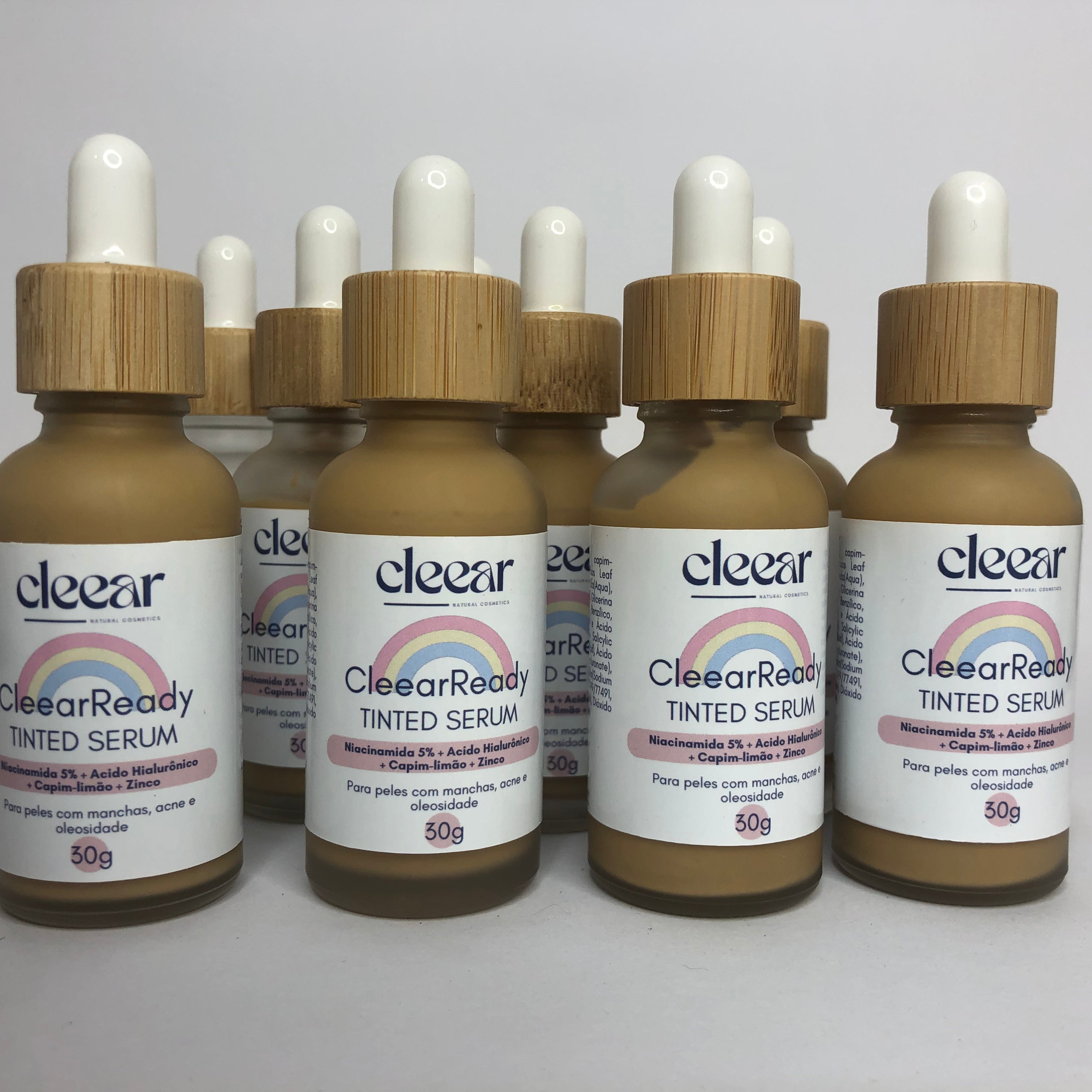 TINTED SERUM Uniformizador Universal - Niacinamida 5% + Ácido Hialurônico + Zinco CleearReady NOVA FÓRMULA