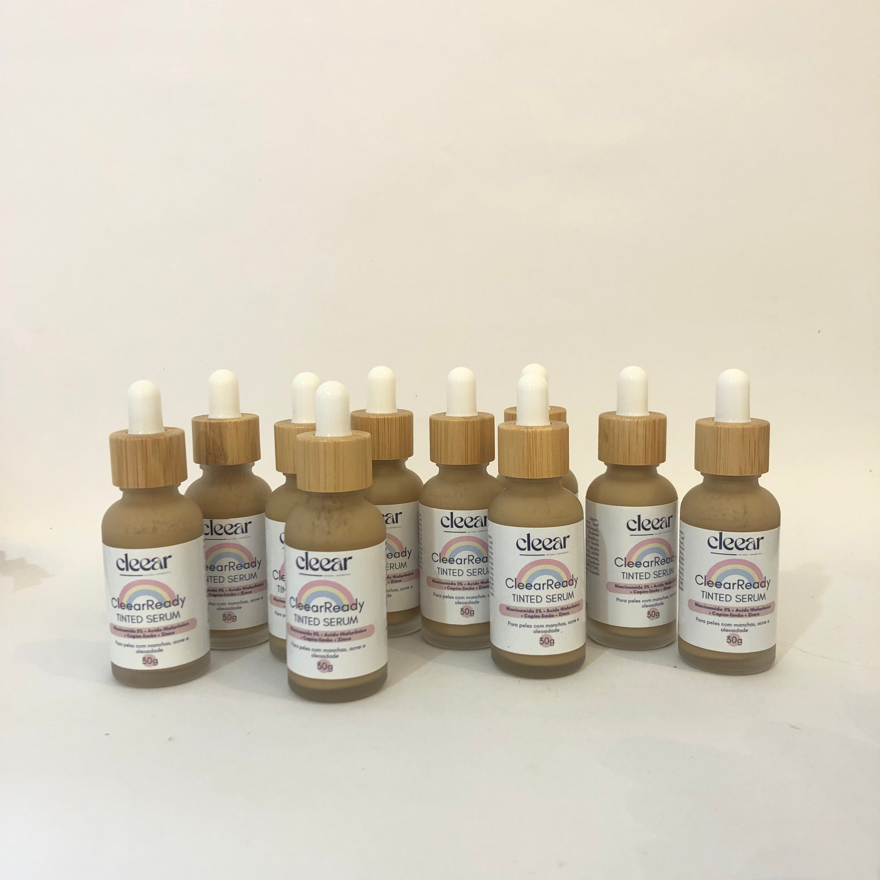 TINTED SERUM Uniformizador Universal - Niacinamida 5% + Ácido Hialurônico + Zinco CleearReady NOVA FÓRMULA