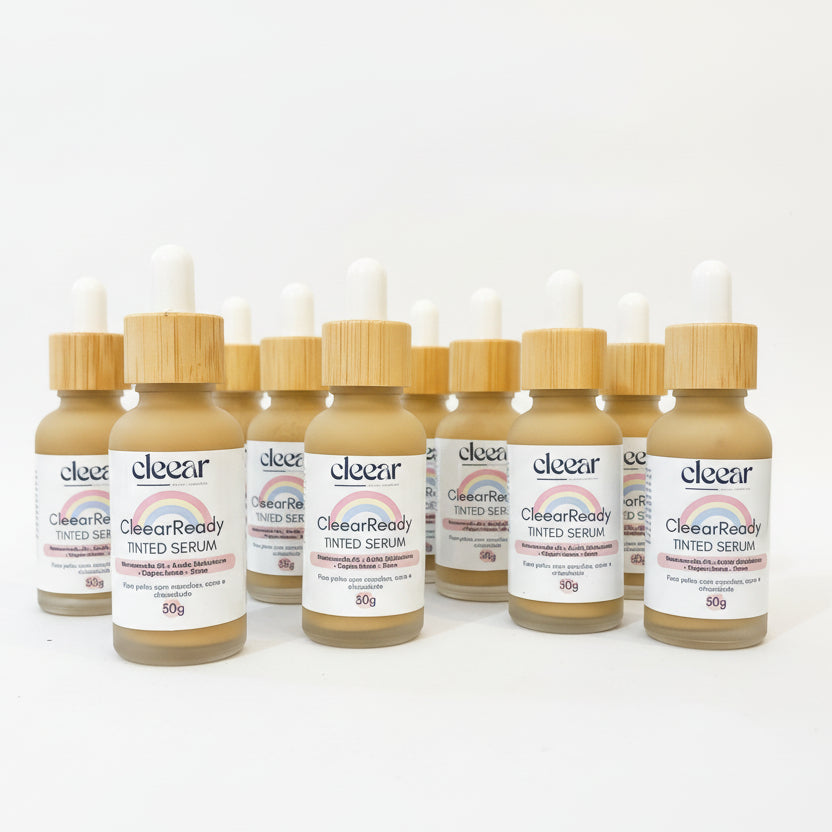 TINTED SERUM Uniformizador Universal - Niacinamida 5% + Ácido Hialurônico + Zinco CleearReady NOVA FÓRMULA