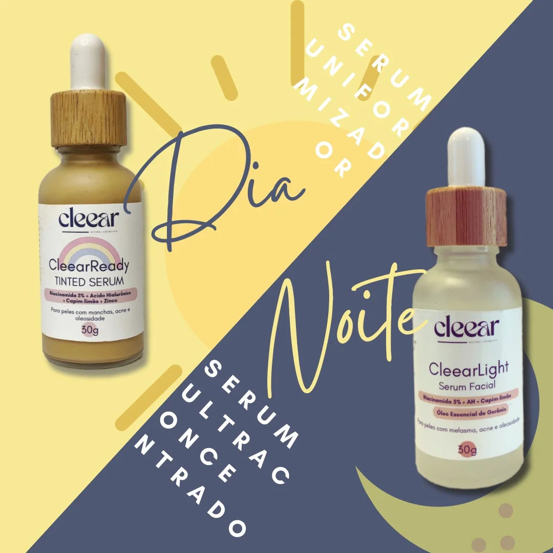 Kit DIA E NOITE - Combo de Seruns CleearLight + CleearReady